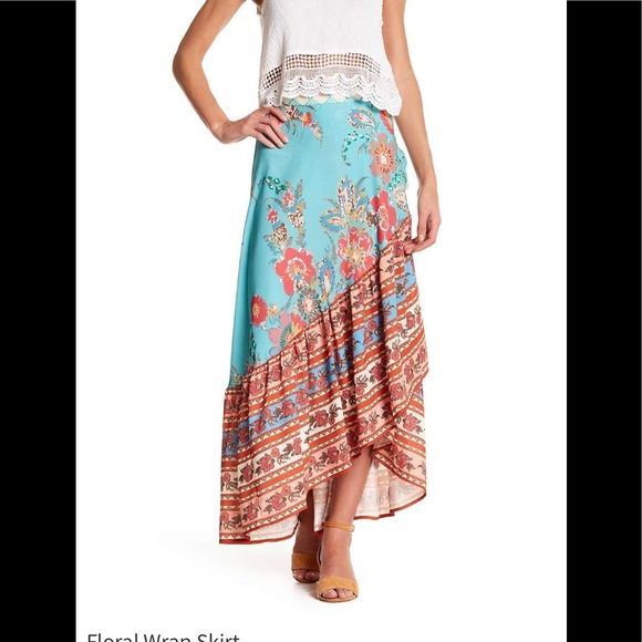 jealous tomato floral wrap dress